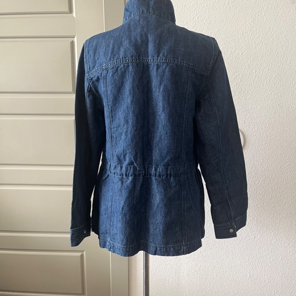 Talbots Safari Denim Jacket Medium NWT - Picture 6 of 11